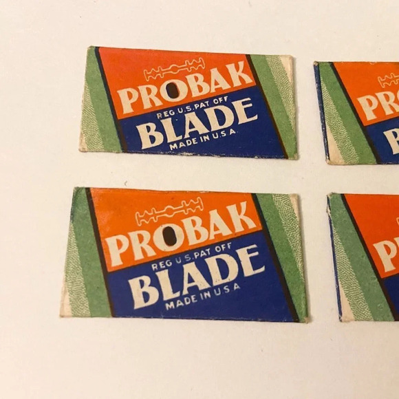 Vintage Probak Safety Razor Blades Lot of 4 Made in USA - Picture 2 of 8